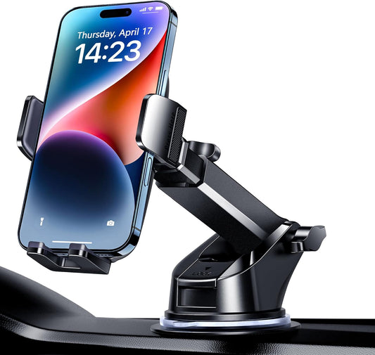Qifutan Universal Car Phone Holder Automobile Cell Phone Holder Car Mount for iPhone Universal Car Dashboard Mount Fit All Phones