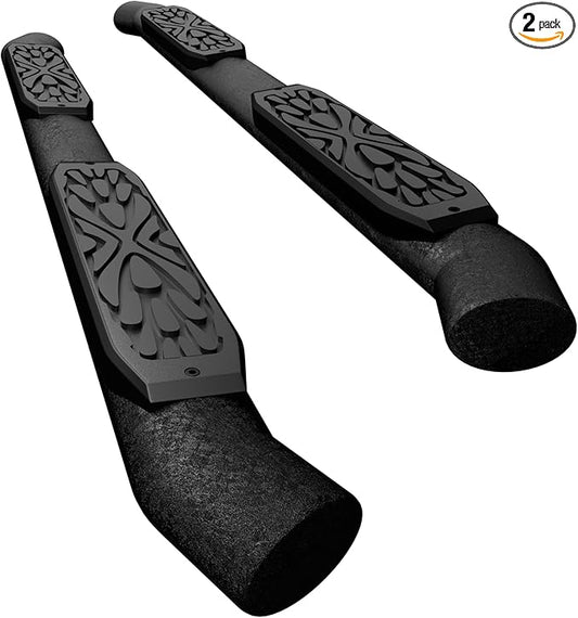 Oval Tube Step Bar Running Boards Compatible with 2024-2026 Tacoma Double Cab with 4 Full-Size Doors. 3.5 Inches Tacoma Step Bars and Carbon Steel Side Steps Step Rails.