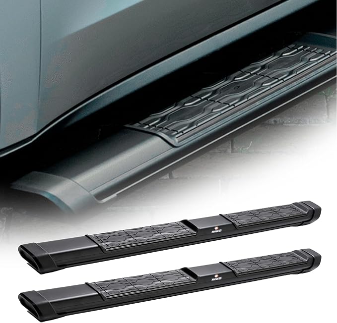 KEKO - Running Boards Compatible with RAM 1500 Classic & RAM 2500 - Crew Cab 2019-2025 - Truck Side Steps - Anti-Slip Stepping Plates, Easy Install, Truck Accessories - Aluminum & Alloy Steel