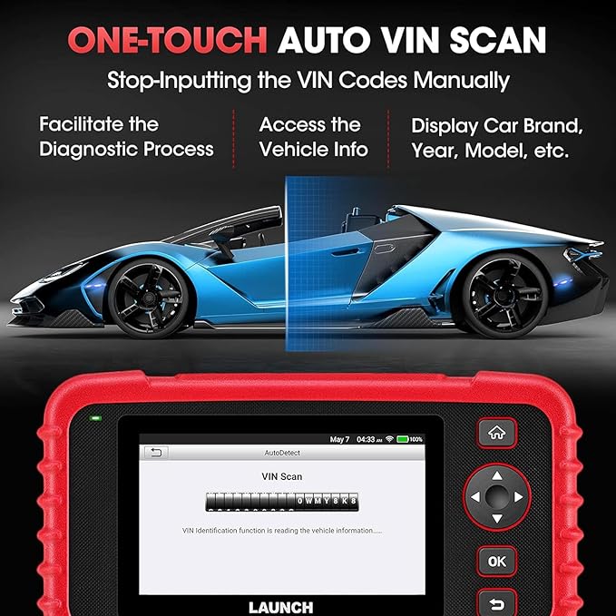 LAUNCH OBD2 Scanner CRP123X Elite, 2025 Lifetime Free WiFi Update scan Tool, FCA SGW, SAS Calibration/Throttle/Brake/BMS/D-P-F/Oil Reset/ABS bleeding, Multi Systems Car Scanner, Battery Test, Auto VIN