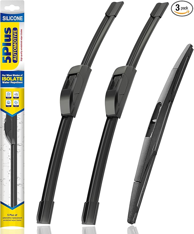 5 PLUS® Silicone Windshield Wipers Replacement for 2005-2022 HONDA Odyssey Wiper Blades(Set of 3),Automotive Replacement Windshield Wiper Blades For My Car-26"/22"/16"