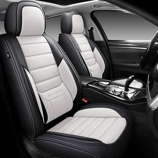 Seat Covers, Car Seat Covers Front Seats, Car Seat Cover, Car Seat Protector Waterproof, Car Seat Cushion Nappa Leather, Black Seat Covers Carseat Cover Universal Fit for Most Cars