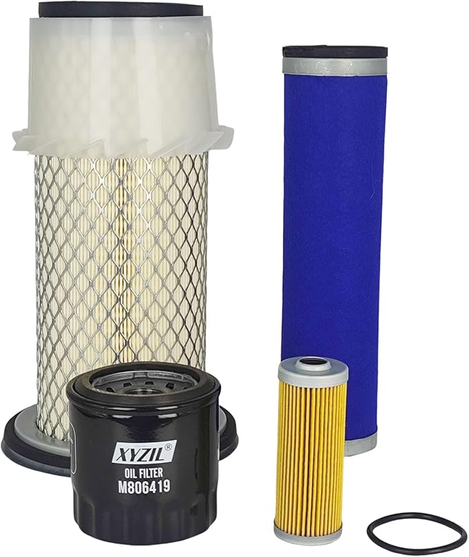 Maintenance Filter Kit Compatible with John Deere 790 (SN -790000) Engine 3TNE84 Compact Utility Tractor M806419 M801101 MIU804763 UC11955 CH12881 Oil Fuel Primary Secondary Air Filter Set