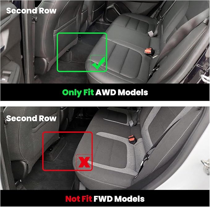 LASFIT Floor Mats & Cargo Liner for Chevrolet Chevy Trailblazer 2021-2026 (Only Fit AWD & Cargo in Upper Deck Position), All Weather TPE Custom Fit Floor Mats for Car, Car Floor Mats Full Set