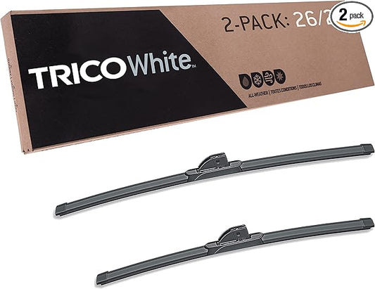 TRICO White™ (35-2622) 26 & 22 Inch Pack of 2 Automotive Replacement Windshield Wiper Blades for My Car Extreme Weather Beam Blade for Select Vehicle Models