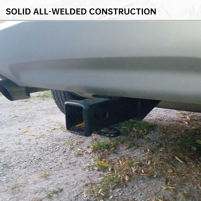 ECOTRIC Class 3 Trailer Hitch Receiver Towing 2" Compatible with 2013-2019 Ford Escape SEL SE S Titanium Models Replace for 13186 Steel Powder Coated Black