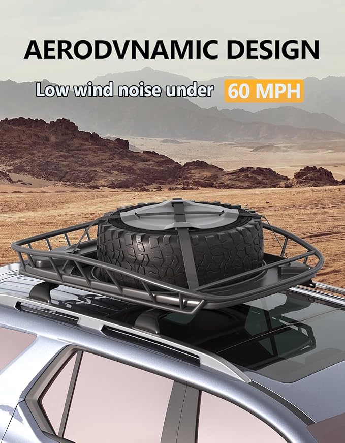 Tuyoung 220lbs Roof Racks Cross Bars Compatible with Ford Expedition/Max 2018-2026 & Lincoln Navigator 2018-2024, Heavy Duty Aluminum Crossbar Roof Rail Cargo Carrier Rooftop Car Accessories