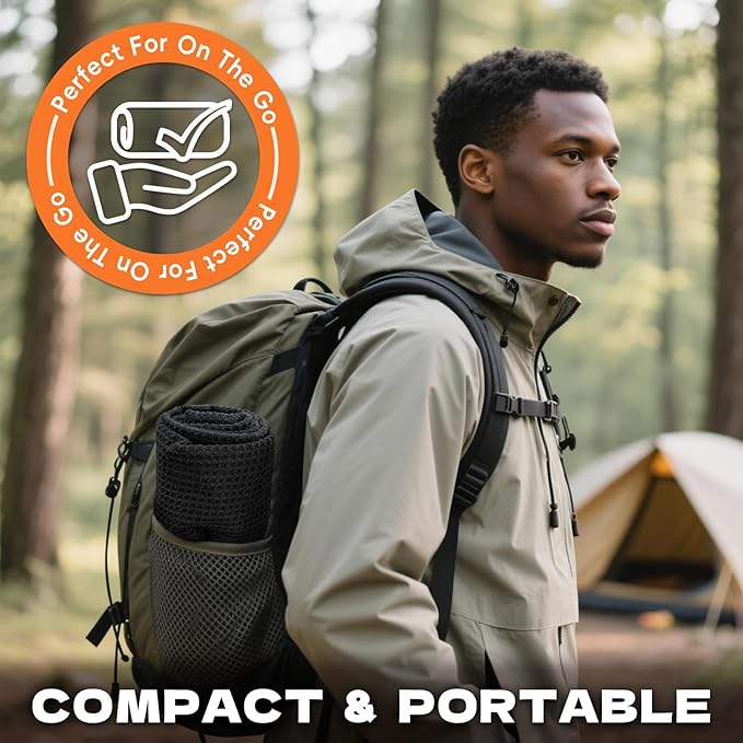 Microfiber Sweat Towel Quick Dry Lightweight Absorbent 3 Pack，Fast Drying 27‘’ X 55‘’ Negative Ions Odorless Gym Towels for Men & Women Yoga Sports Travel Outdoor Camping Gym (Large Black)