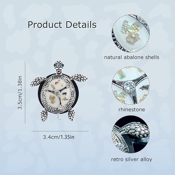 Sea Turtles Car Accessories,2pcs Turtle Air Vent Clips Car Air Fresheners,Glamorous White Silver Ocean Beach Themed Car Interior Decoration,Refillable Outlet Diffuser