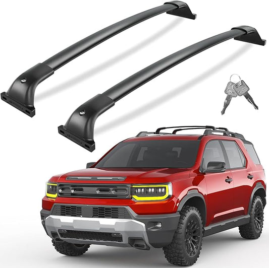 Tuyoung All Aluminum Roof Rack Cross Bars Compatible with Honda Passport 2026 with Raised Side Rails, 260lbs Lockable Heavy Duty Roof Rails Crossbars Cargo Carrier Luggage Kayak Accessories