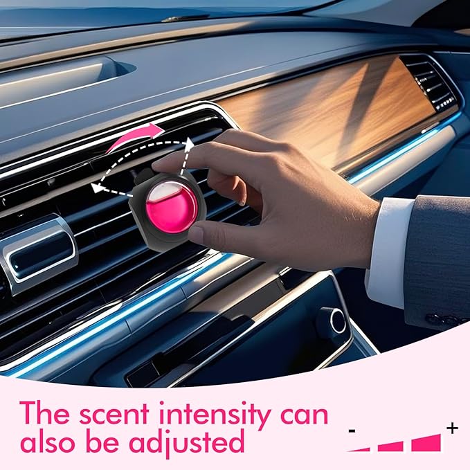 Car Air Freshener Vent Clips, 12 Pack, Peach, Provides Long-Lasting Scent, Up to 360 Days, Car Fresheners