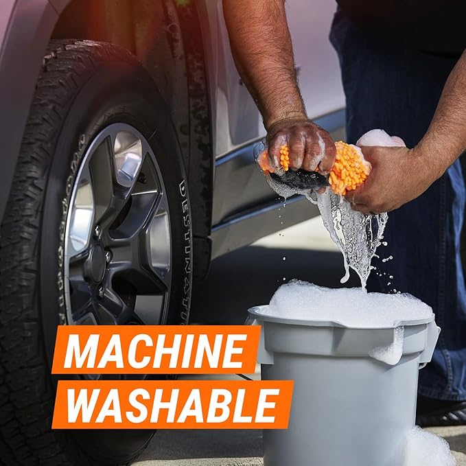 Armor All Microfiber Car Wash Mitt, Car Wash Glove for Clean Cars, Trucks, Motorcycles, 2 Each