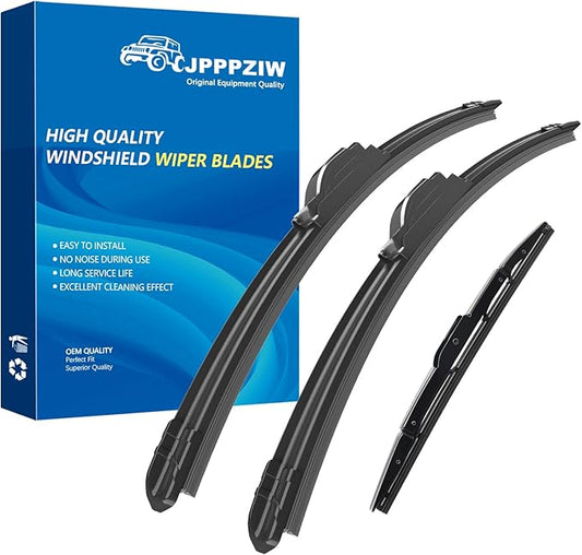 CJPPPZIW® Windshield Wipers-26 Inch+16 Inch+13 Inch Replacement for 2012 2013 2014 2015 2016 Honda CR-V CRV Wiper Blades for My Car,Quality Front and Rear Wiper Blades(Pack of 3)