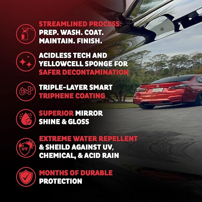 MAXL® Method Complete 9 Premium Auto Detailing Solution Bundle - All-in-One Car Detailing Kit for Deep Clean, Paint Protection, Instant Gloss, Spot-Free Drying, and Easy Rinse-Off Application