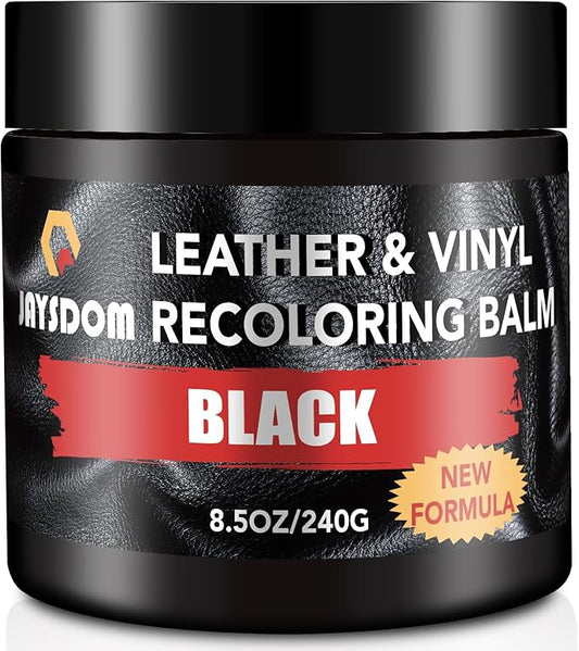 Leather Recoloring Balm, Leather Repair Kit, Leather Dye, Leather Color Restorer, Leather Scratch Remover, Leather Couch Paint, Repair, Leather Scratch Repair, Leather Restorer(Black)