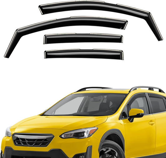 Extra Durable Window Deflectors in-Channel Window Visors Rain Guards Fit for XV Crosstrek 2018-2023, Sun Visors, Wind Vent for Shades, Exterior Car Accessories - 4pcs. AG0837