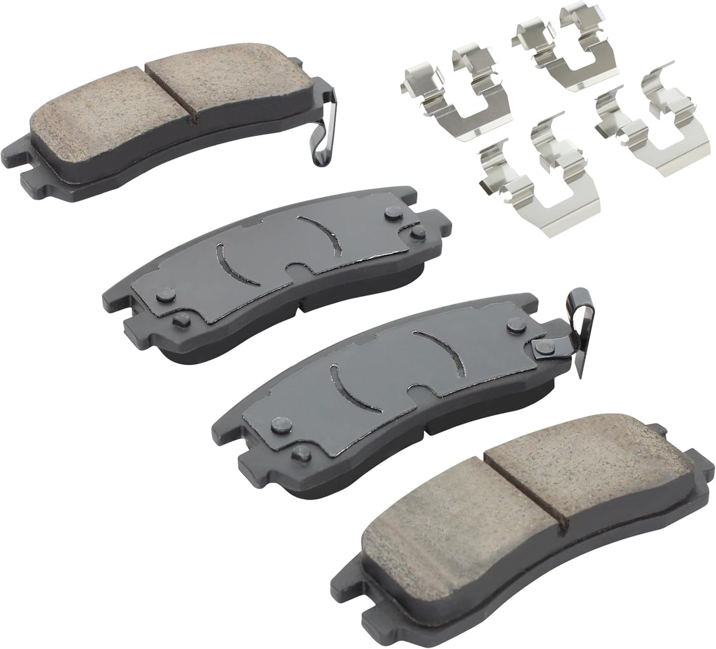Premium Ceramic Rear Brake Pads (1001-0814C) Compatible with 1997-2010 Buick/Chevrolet/Oldsmobile/Pontiac (Alero/Allure/Aztek/Century/Grand Am/Grand Prix/Impala/Intrigue & More)
