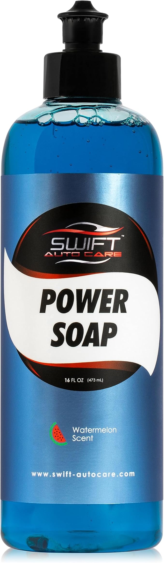 Swift Power Foam Car Wash Soap (16 Oz) – High Foaming, pH Balanced Shampoo for Snow Foam Cannon, Foam Gun, Bucket Wash, Pressure Washer | Ultra-Concentrated Formula | Safe on All Surfaces!