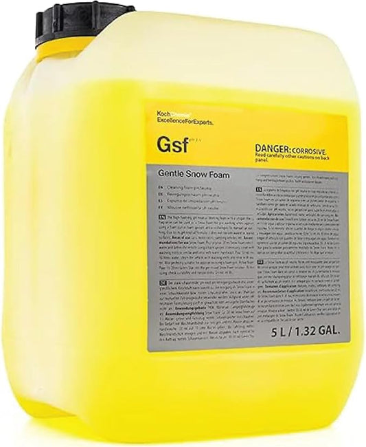 KOCHCHEMIE Gentle Snow Foam - pH Neutral Pre-Cleaning; Works With Foam Cannons & Sprayers; Manual Washing; Safe on Wax & Sealed Surfaces; Cherry Fragrance (5 Liters)