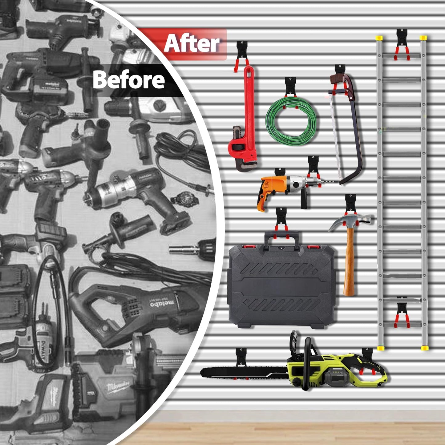 3-H Slat Wall Hooks 12 Pack 4.5 Inch, Slatwall Hooks U Shape,Slatwall Accessories Heavy Duty for Space Saving Used as Proslat Accessories(Red)