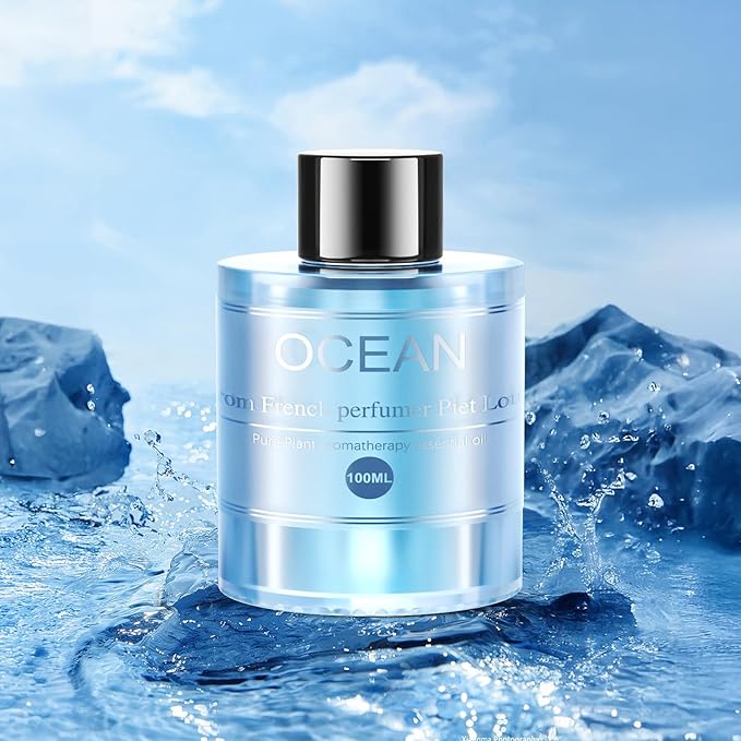 Amor Lyris Car Air Freshener Refill 3.5OZ/100ml Bottle, CO01/Dedicated Perfume Long Lasting Air Fresheners 6 Months, Car Diffuser Essential Oil Made of Natural Plant Extracts, Ocean