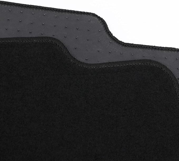 Floor Mats Compatible with 2008-2015 Chevrolet Cruze, 2016 Cruze Limited, Black Nylon Flooring Protection Interior Carpets by IKON MOTORSPORTS, 2009 2010 2011 2012 2013 2014 2015