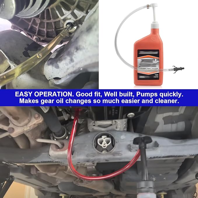 Bolaxin Fluid Pump for Standard Quart Bottles, 3rd Hand Adapter, Transfer Gear Oil Transmission and Differential Fluid