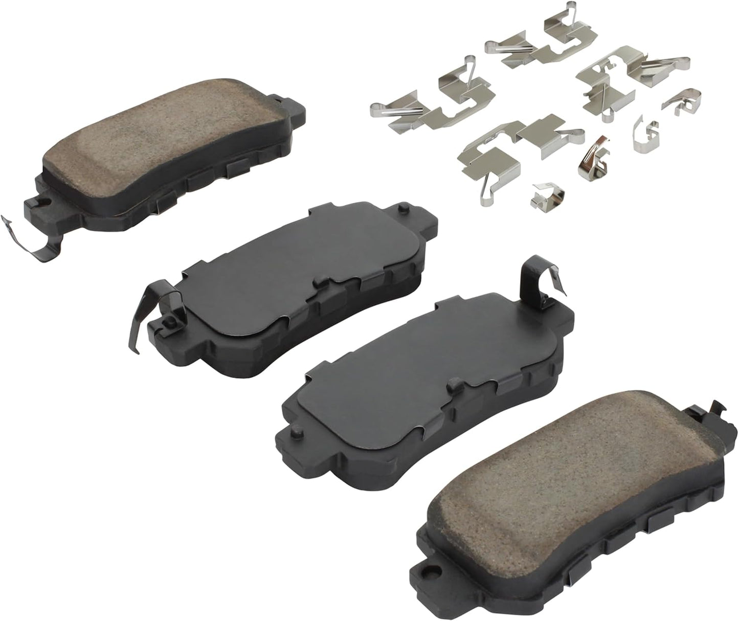 Premium Ceramic Rear Brake Pads (1001-1624C) Compatible with Mazda CX-3 2016-2018, Mazda CX-5 2013-2015