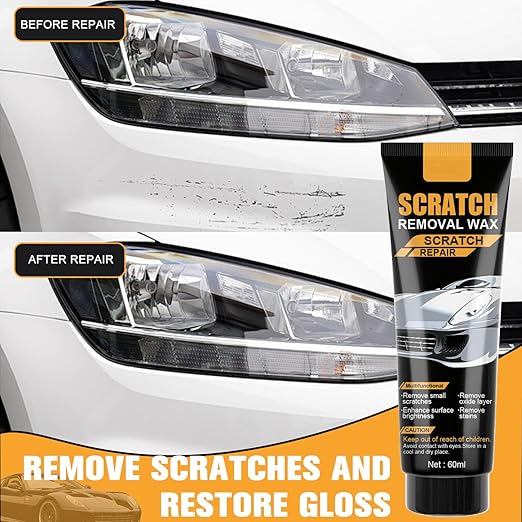 2PCS Upgraded Car Scratch Repair Kit Including Wiping Sponge, Scratch Repair Wax, Suitable for Car Paint Polishing and Repair