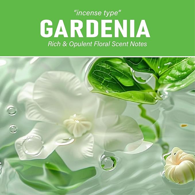 Car Air Freshener Vent Clip, Car Fresheners Long Lasting Scent (13ml x 2 Pack), Up to 180 Days, Air Freshener Deodorizer Odor Eliminator for Auto - Gardenia Perfume