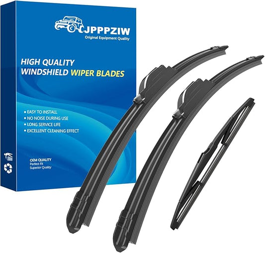 CJPPPZIW® Windshield Wipers-26 Inch+16 Inch+12 Inch Replacement for 2023-2024 Kia Sportage Wiper Blades for My Car,Quality Front and Rear Wiper Blades(Pack of 3)