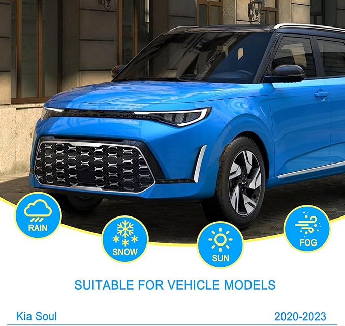 CJPPPZIW® Windshield Wipers-24"+20"+10" Replacement for 2020 2021 2022 2023 Kia Soul Premium All-Season Front and Rear Wiper Blades,Original Factory Quality(Pack of 3)