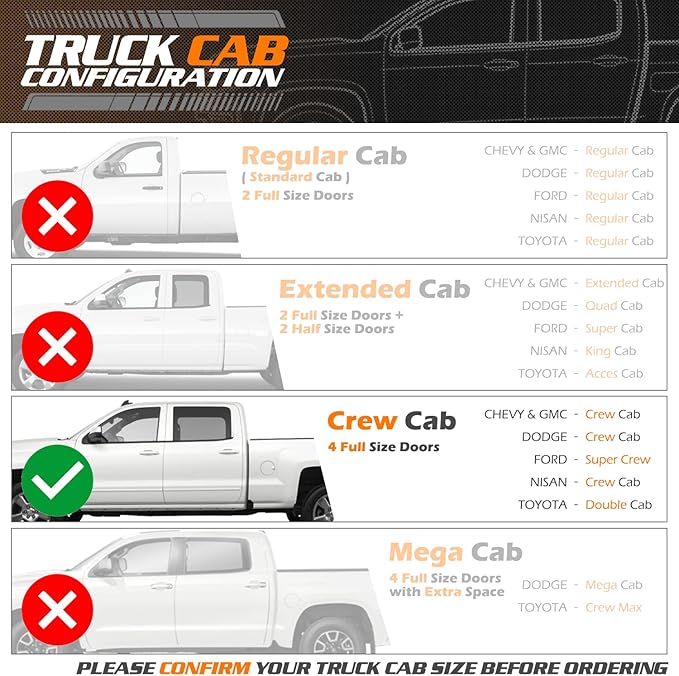 M-Auto 6.75" Running Boards Side Step Bars Compatible with 2019-2025 Chevy Silverado GMC Sierra 1500 2500HD 3500HD Crew Cab, Stainless Steel Side Step Nerf Bars, Polished Chrome