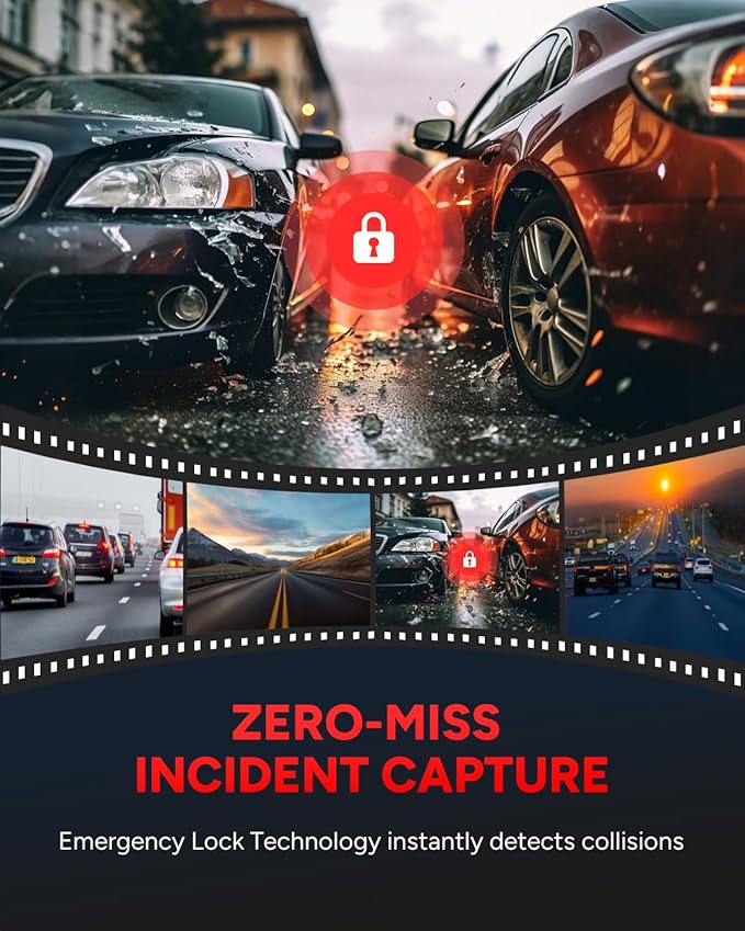 SJCAM M60 3 Channel Dash Cam Front and Rear Interior with Fast Bluetooth Connection, Equipped with STARVIS 2 HDR, Dashcam Front and Rear Camera, Built-in GPS/WiFi/Bluetooth, WDR Night Vision, 3CH