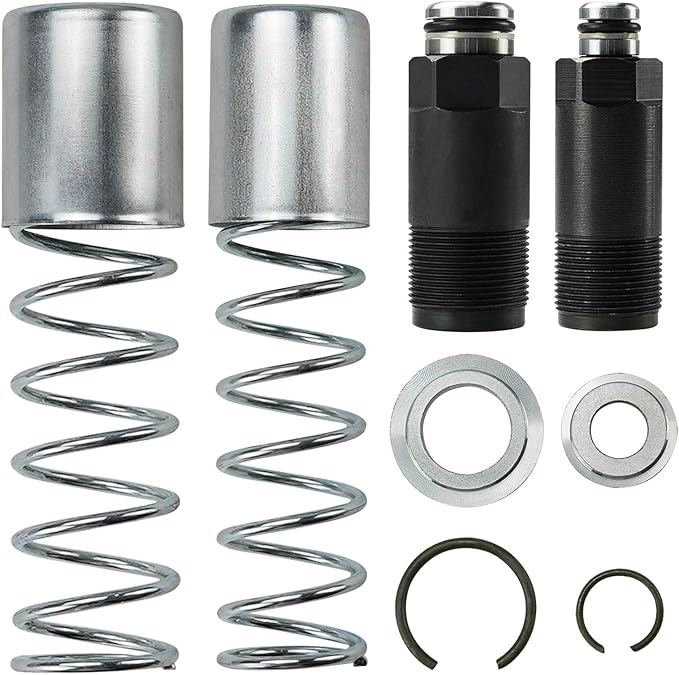 Floor Jack Replacement Parts Low Side Bigger & Smaller Horizontal Double Pump Piston Plunger Kit with Washers Retaining Ring for 3 Ton Hydraulic with Dual Pump Pitts-Burgh to-rin Bi-g Red Day-Tona