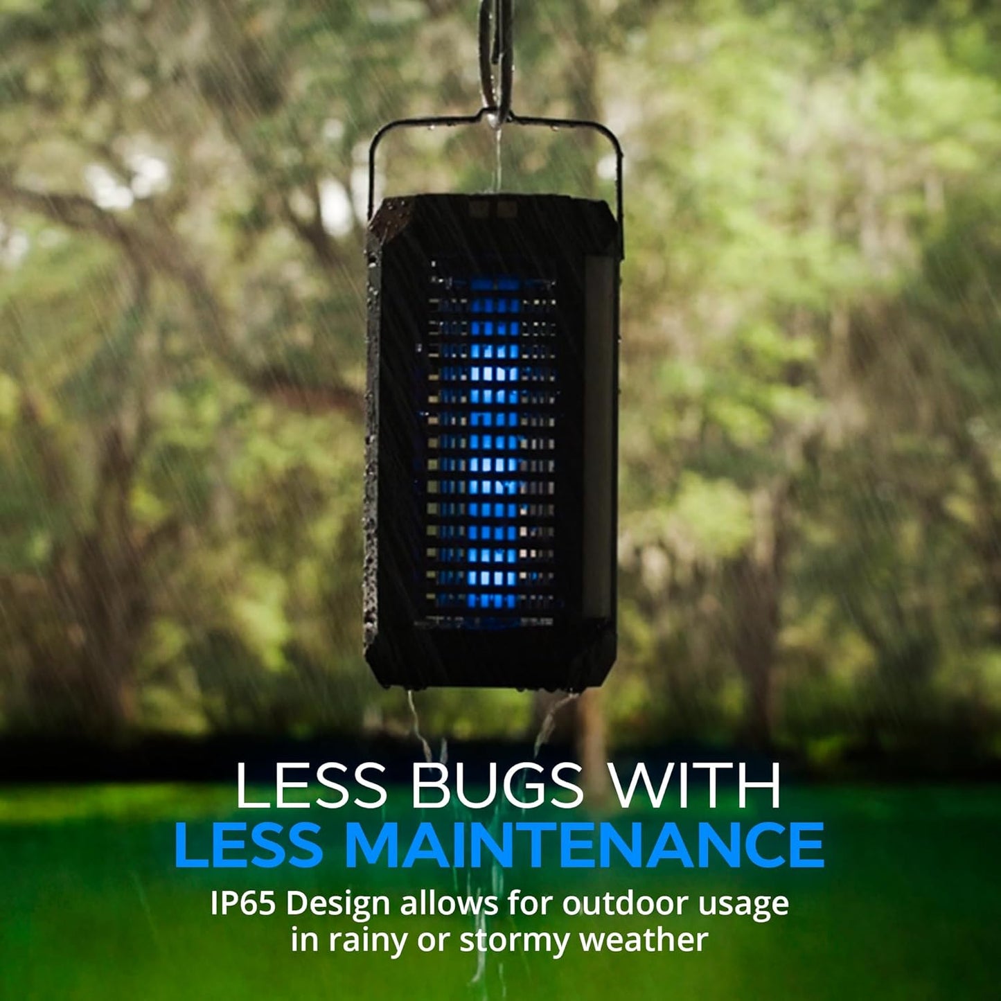 Rogue 2 in 1 Solar Bug Zapper Outdoor and Bug Zapper Indoor Plug in for Mosquito, Fly, Solar Powered & USB-C Rechargeable Camping Lantern, LED Flash Light, High Voltage, Trap Safe for Pets & Kids