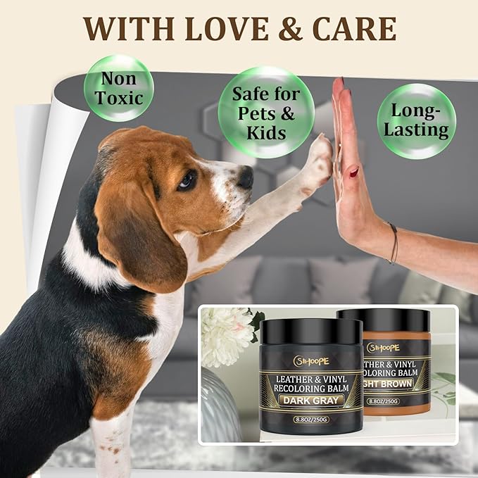 2025 New Advanced Leather Recoloring Balm,Dark Brown Leather Repair Kit for Furniture,Leather Dye Filler,Leather Color Restorer for Couches,Leather Scratch Remover for Car Interior