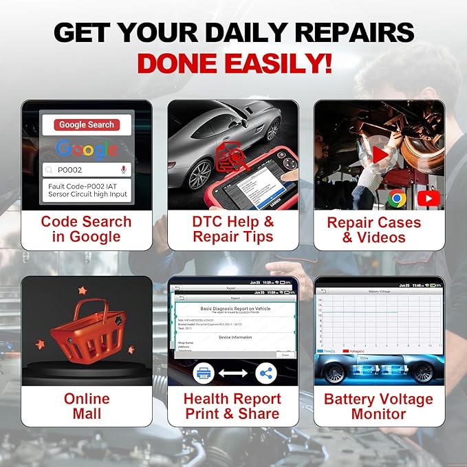 LAUNCH Scanner CRP129i V3.0(Upgrade of CRP123I), OBD2 Scanner Diagnostic Tool with ABS and SRS, ENG, Transmission, FCA AutoAuth Code Reader for Cars and Trucks, Oil, DPF, TPMS Car Scan Tool, Auto VIN