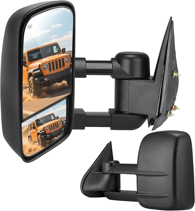 DWVO Towing Mirrors Compatible with 1999-2006 Chevy Silverado GMC Sierra(2007 Classic Only), 2000-2006 Chevy Suburban 1500 2500 GMC Yukon XL Tahoe Truck