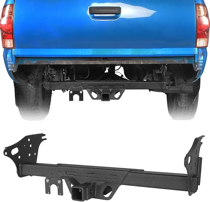 Hooke Road Tacoma Trailer Hitch Class 3 Standard 2" Receiver Tube Towing Tongue for 2005-2015 Toyota Tacoma (Excluding X-Runner)