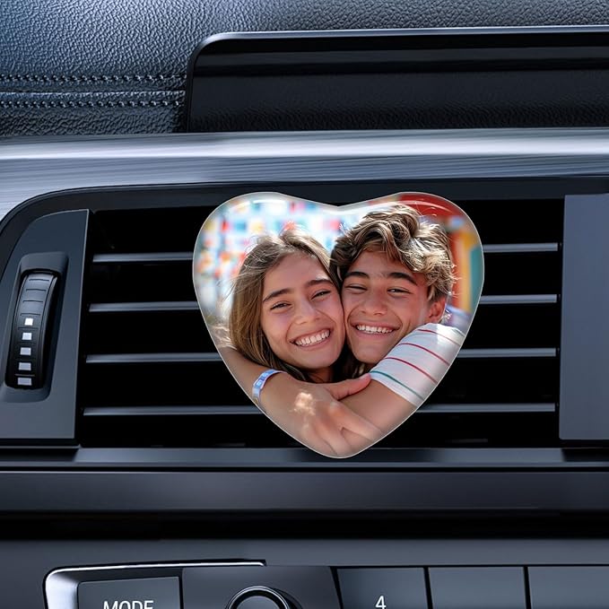Personalized Car Air Vent Clip with Your Photo and Text,Custom Different Scents Car Air Vent Clip,Interior Decoration,Decorative Accessories