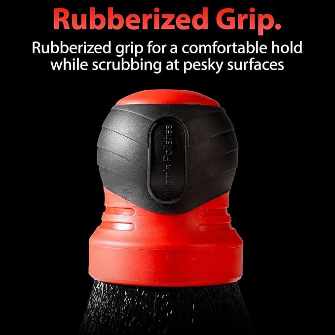 Adam's Polishes Large Multi-Purpose Detailing Brush Car Cleaning Brush Nylon Soft Bristles for Dusting or Scrubbing Interior & Delicate Surfaces, Screens, Seats, Leather, Vinyl, & More