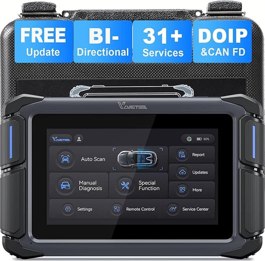 VDIAGTOOL Bidirectional Scan Tool VD70 Lite, OBD2 Scanner Diagnostic Tool with 31+ Resets, 2025 Scanner for Car, Full System Scan, CAN FD & DoIP, Free Update