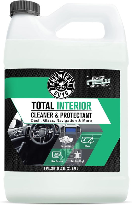 Chemical Guys Total Interior Cleaner and Protectant, New Car Smell (Safe for Cars, Trucks, SUVs, Jeeps, RVs & More) 128 fl oz - SPI234