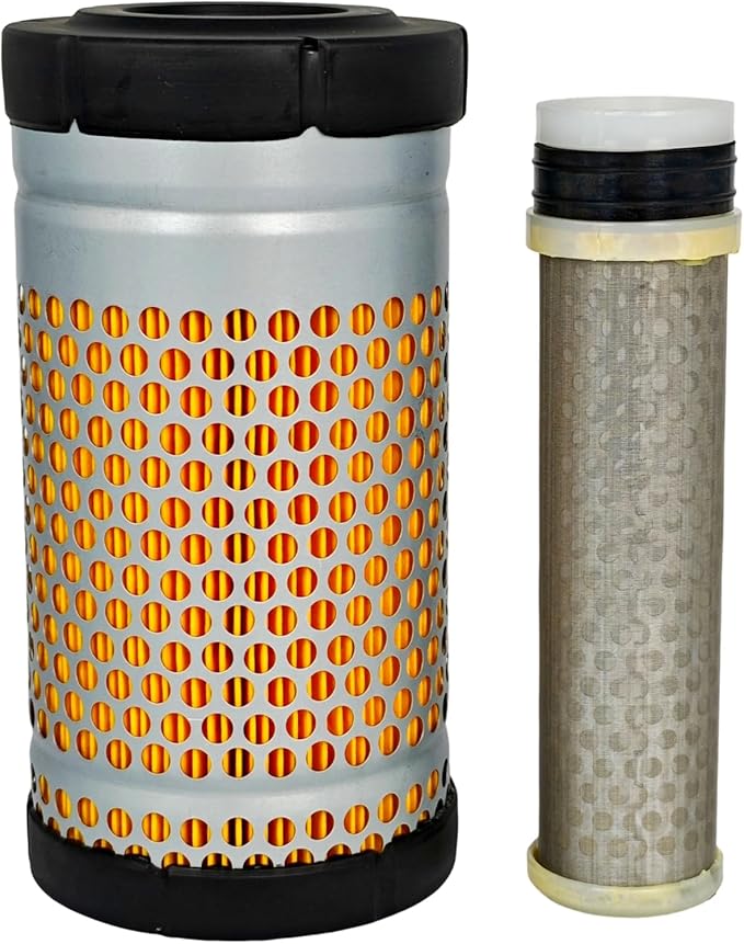 Maintenance Filter Kit 77700-02184 Compatible with Kubota RTV500 (S/N 19025) Utility Vehicle 6C060-99410 HH150-32430 HHK71-14080 HHK70-14073 Outer Inner Air Engine Oil Hydraulic Suction Filter