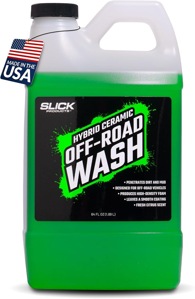 Hybrid Ceramic Off-Road Wash - Extra Thick Super Concentrated Cleaning Solution for Dirt Bike, UTV, Side x Side, Truck, Offroad Car Wash Soap Shampoo Works With Foam Cannon, Foam Gun, Sprayers,