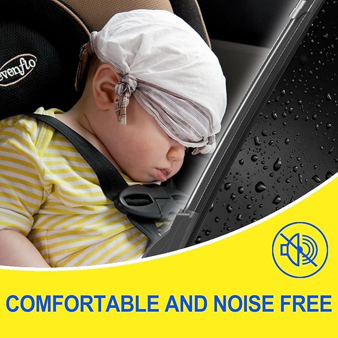 ANIKLUIM® 24"+19" Wiper Blades with 12" Rear Wiper Blade Set Replacement for 2009-2020 Dodge Journey Windshield Wipers Original Factory Quality (Pack of 3)