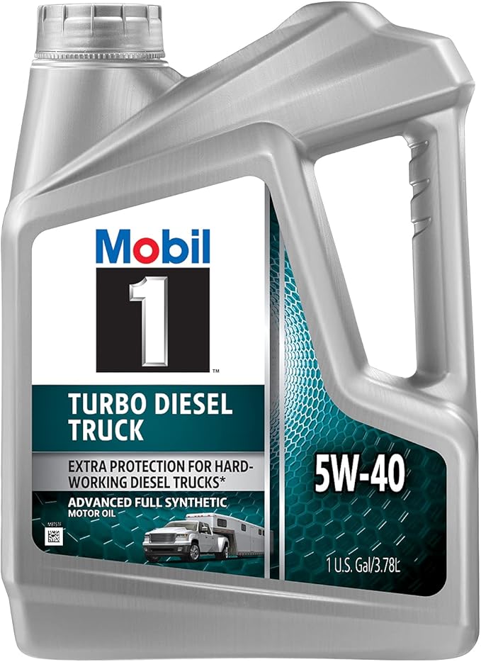 Mobil 1 Turbo Diesel Truck Full Synthetic Motor Oil 5W-40, 1 Gal