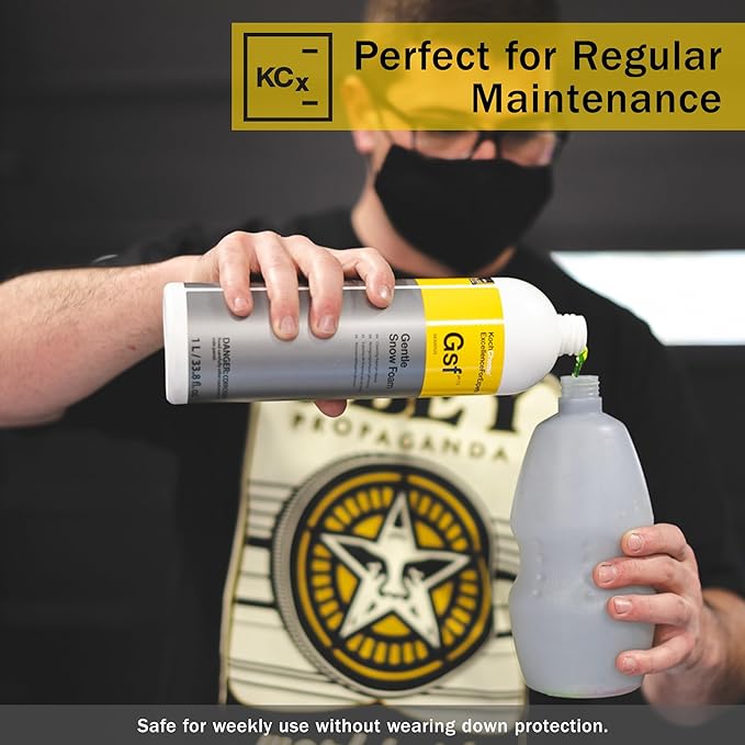 KOCHCHEMIE Gentle Snow Foam - pH Neutral Pre-Cleaning; Works With Foam Cannons & Sprayers; Manual Washing; Safe on Wax & Sealed Surfaces; Cherry Fragrance (5 Liters)