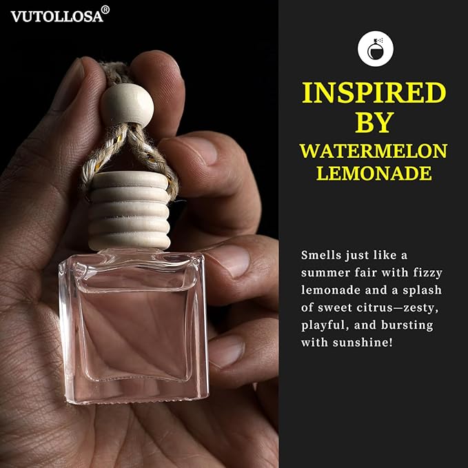 2- Pack Soda Lemonade Car Air Freshener Hanging Long Lasting Car Scent Essential Oil Diffuser Car Perfume Inspired Fragrances for Men and Women by VUTOLLOSA